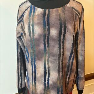 S-ory Women’s patterned long-sleeved Sweater turtleneck collar Size XL